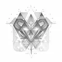 Sierpinski triangle tattoo design idea
