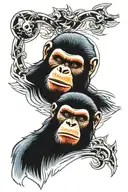Planet of the apes Cesar tattoo design idea