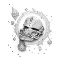 3 broken halos  tattoo design idea