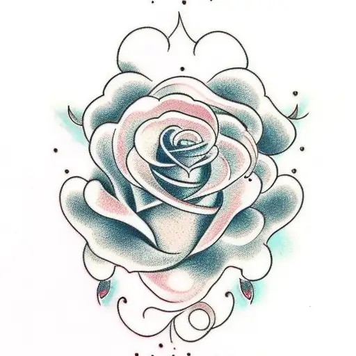 rosa con filo spinato tattoo design idea