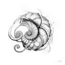 Nautilus tattoo design idea