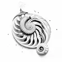 Nautilus tattoo design idea