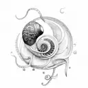 Nautilus tattoo design idea