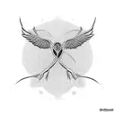 breast cancer simple tattoo design idea