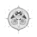 breast cancer simple tattoo design idea