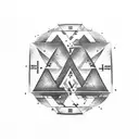 nordic runes forearm atreus minimalistic tattoo design idea