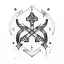 nordic runes forearm atreus minimalistic tattoo design idea