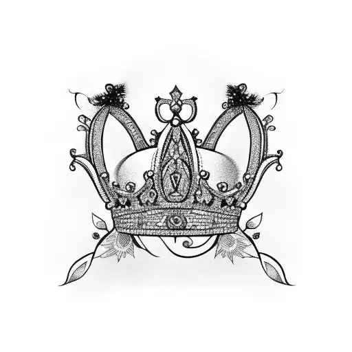 cockatoo crown tattoo design idea