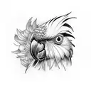 cockatoo tattoo design idea