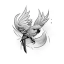 cockatoo tattoo design idea
