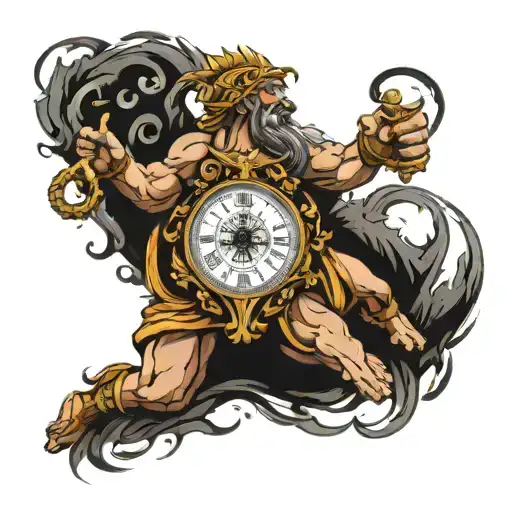 This is an arm sleeve tattoo. Do the whole arm. It will be in 3 portions all connected.   Upper Portion (Zeus in Olympus tattoo design idea
