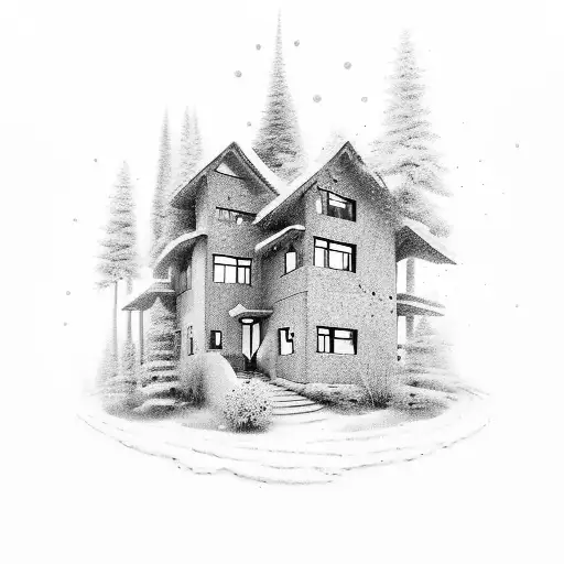 When Ima first arrived here, Ethereal and young, Our Abba built a hillside house to warm her. Now many seasons passed, A tattoo design idea