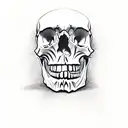 skull with the words You will never see me Walk away from the grave I made Just know life isn't easy tattoo design idea
