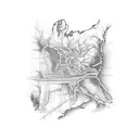 map freeway all interstate USA on the Shoulder blade western  tattoo design idea