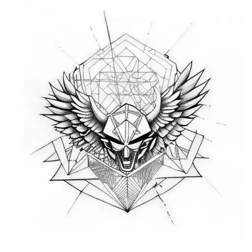 Icarus fallen tattoo design idea