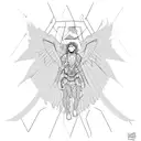 Icarus fallen tattoo design idea