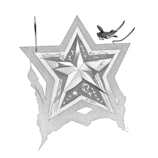 texas with star 75972 tattoo design idea