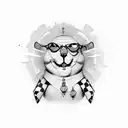 Text "NINO" tattoo design idea