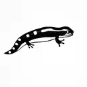 Salamander tattoo design idea