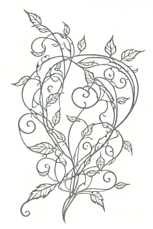 Broken sword Narsil from the Lord of the Rings. Fragments connected by plant vines swirling around. tattoo design idea