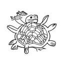 tortugas y mantarrayas tattoo design idea