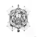 cool tattoo for patchwork sleeve tattoo design idea