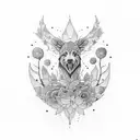 cool nature tattoo for patchwork sleeve tattoo design idea