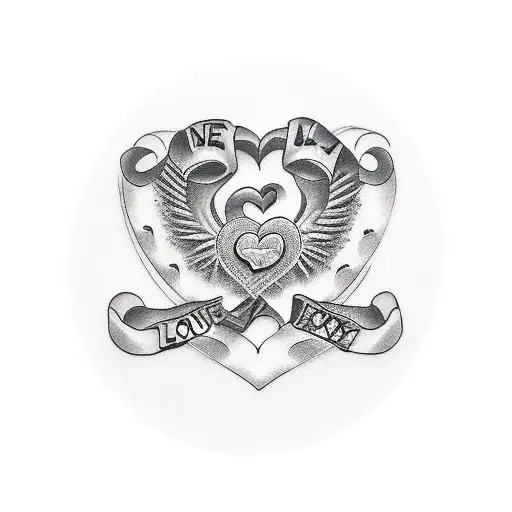 love to my grandparents tattoo design idea