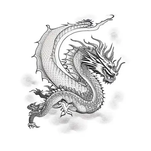 epic dragon upper arm tattoo tattoo design idea