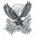 eagle tattoo design idea