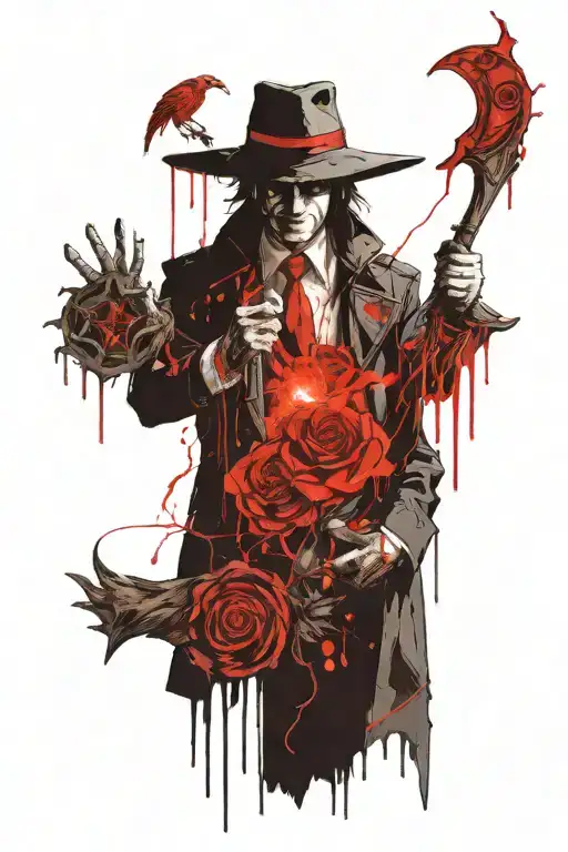 images from the labyrinth, practical magic, buffy the vampire slayer, supernatural, and bioshock, Silent hill2,witcher3  tattoo design idea