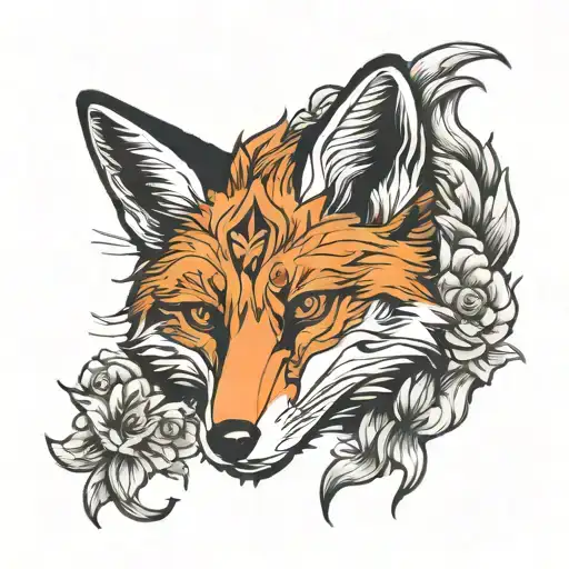 Fox tattoo design idea