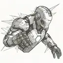 Ironman logo tattoo design idea