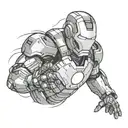 Ironman logo tattoo design idea