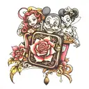 Disney with Robert hookes phone  tattoo design idea