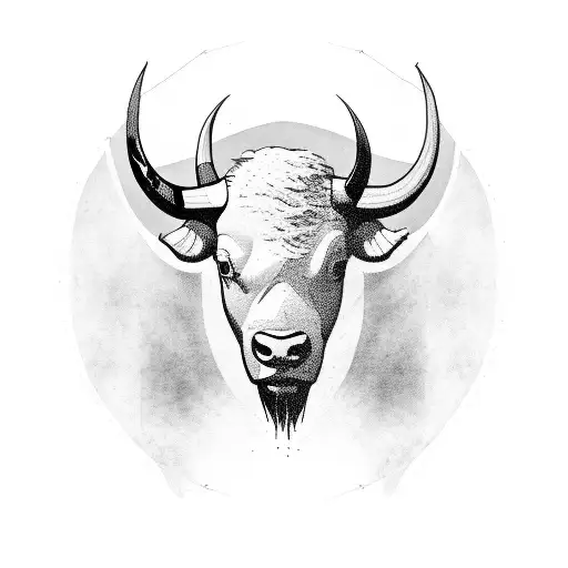 buffalo full body   tattoo design idea