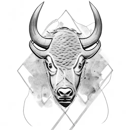 buffalo  tattoo design idea