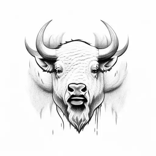 buffalo  tattoo design idea