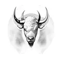 buffalo full body   tattoo design idea