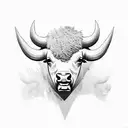 buffalo full body   tattoo design idea