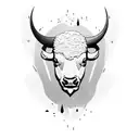 buffalo full body   tattoo design idea