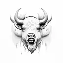 buffalo  tattoo design idea