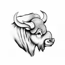 buffalo  tattoo design idea