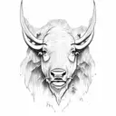 buffalo  tattoo design idea