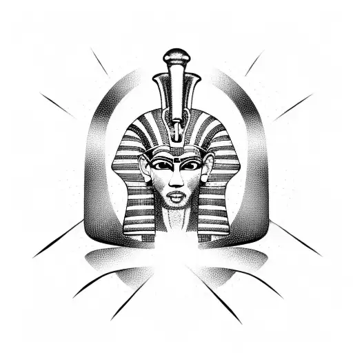 Ankh Egyptian tattoo design idea