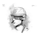 army soldier  tattoo design idea