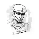 army soldier  tattoo design idea