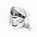 army soldier  tattoo design idea