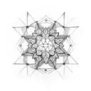 generate small beautiful geometric mandala tattoo  tattoo design idea