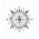 generate small beautiful geometric mandala tattoo  tattoo design idea